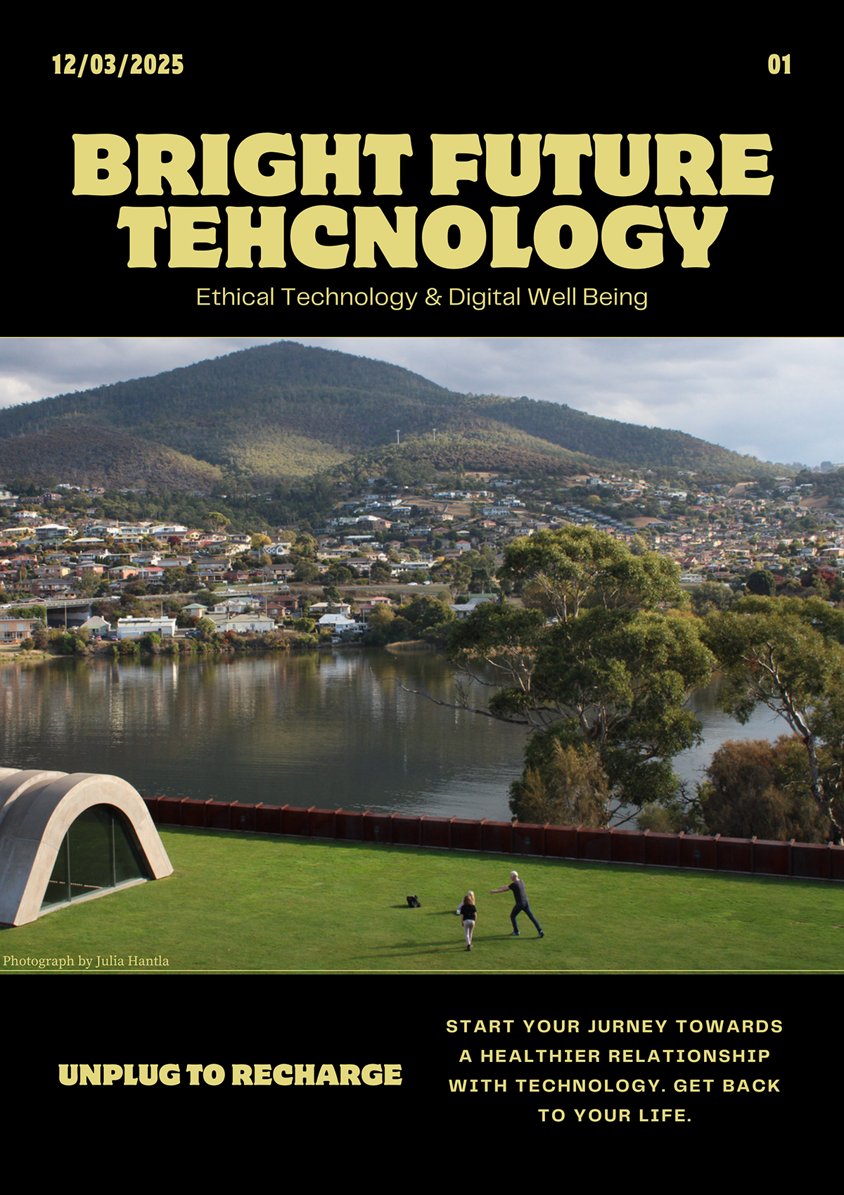 Bright Future editorial cover with photography by Julia Hantla